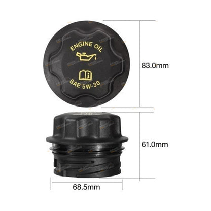 Push & Turn Engine Oil Cap for Jeep Cherokee (2001-2013)