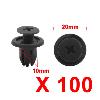 100 Pcs Bumper Trunk Clip Rivets for BMW Mini Cooper