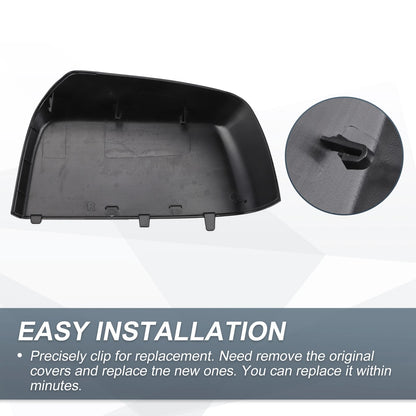 Right Side Rearview Mirror Cover Cap Gloss Black for Chevrolet Colorado