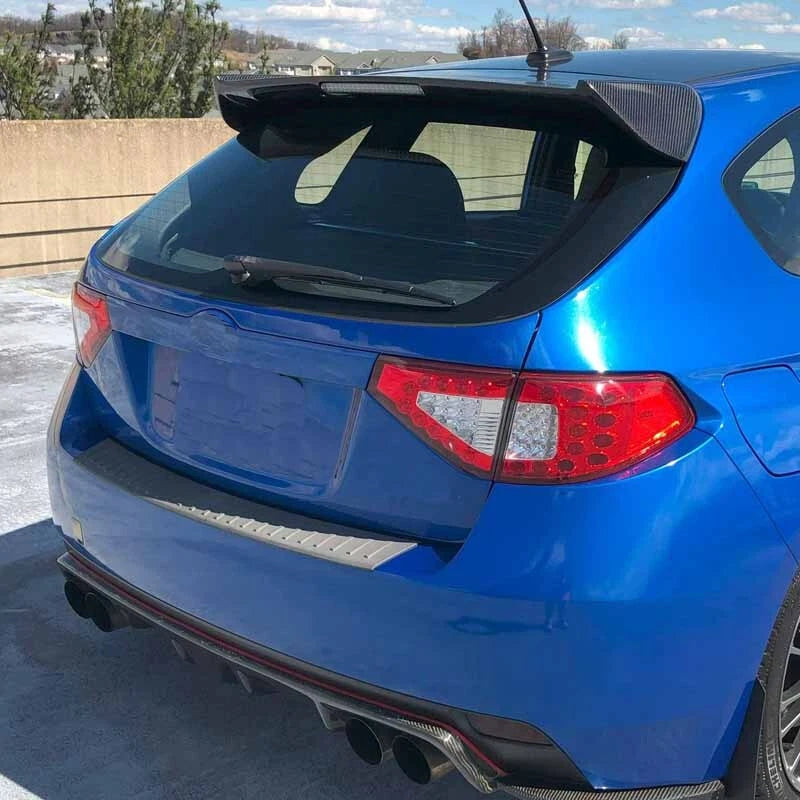 Carbon Fiber Rear Roof Spoiler Wing for Subaru Impreza WRX STI Hatchback 08-14