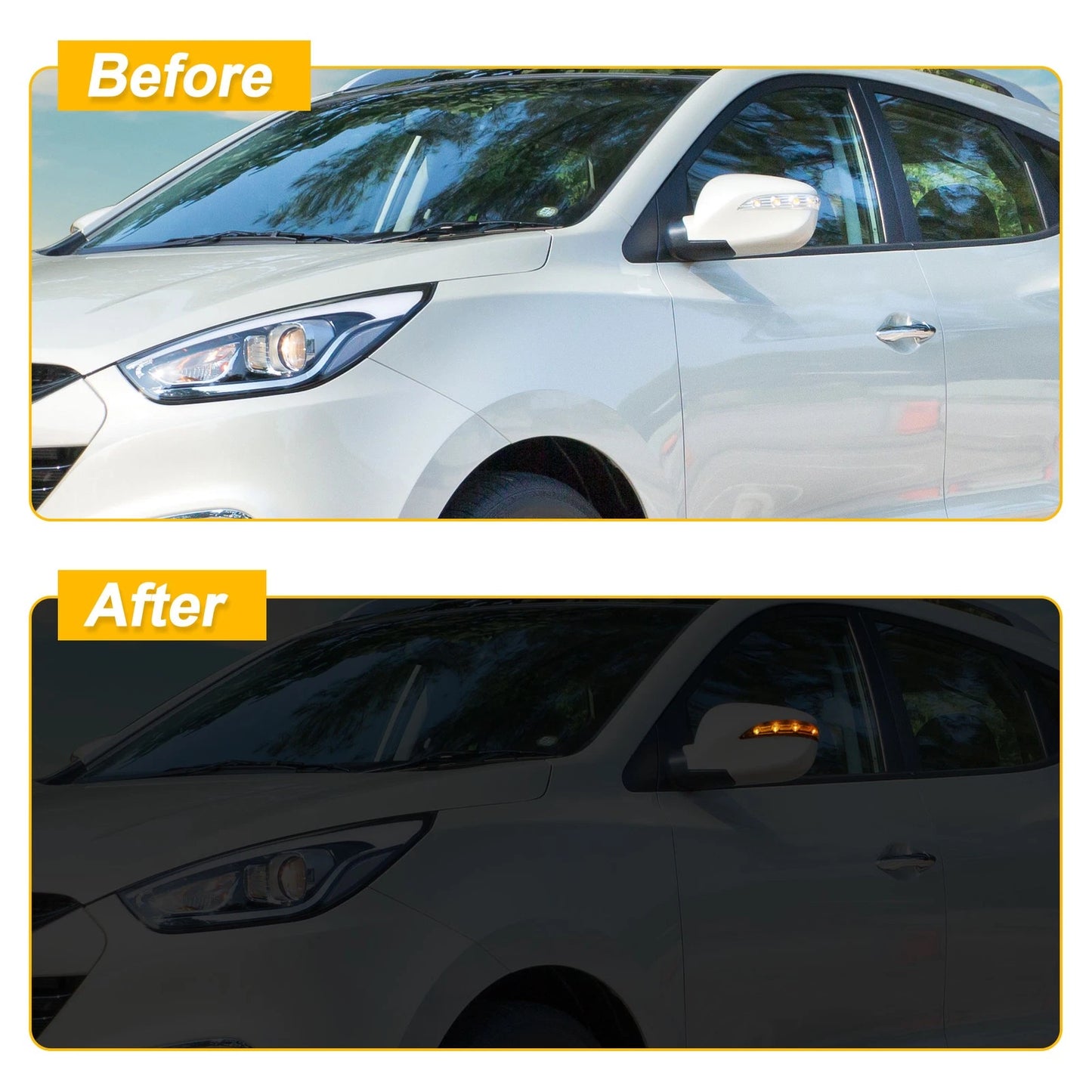 Left Side Mirror LED Turn Signal Light for Hyundai Tucson (2010-2013)