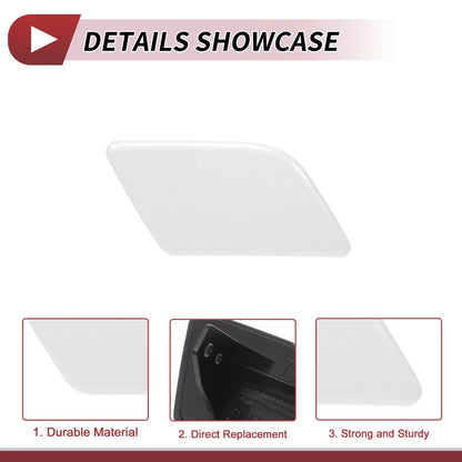 Washer Nozzle Cover Front Left & Right for BMW X1 (2013-2015) White