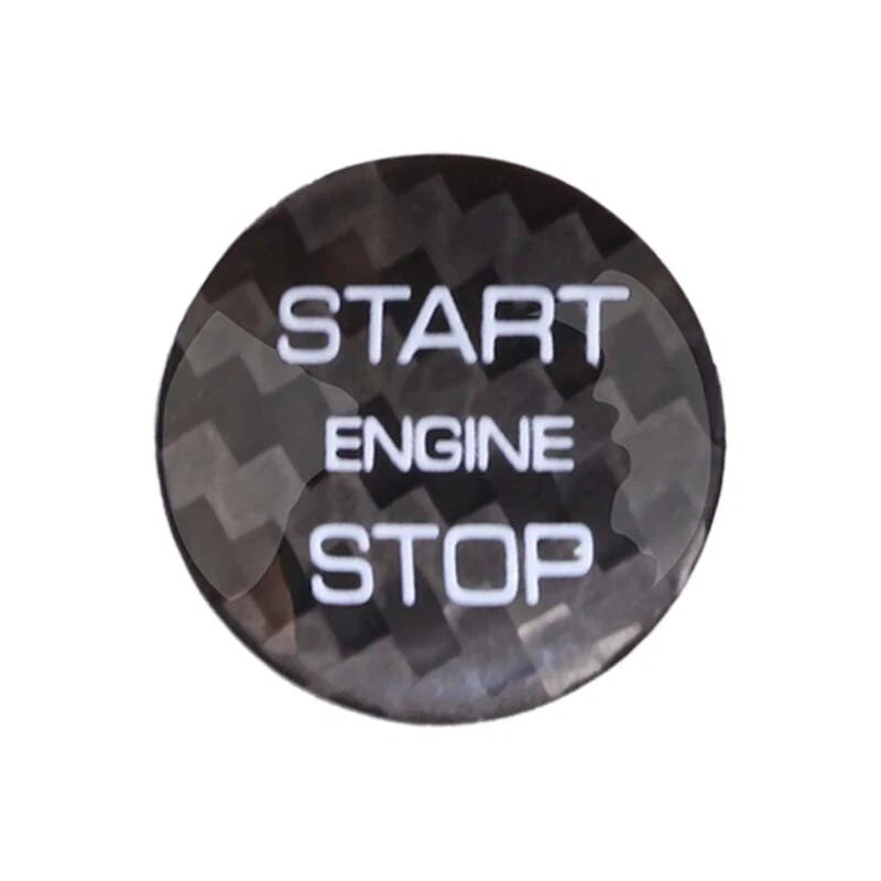 For Land Rover Range Rover Carbon fiber Engine Start Buttons Cover Trim Sticker