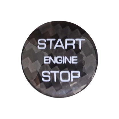 For Land Rover Range Rover Carbon fiber Engine Start Buttons Cover Trim Sticker