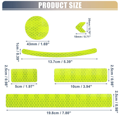 42pcs / Reflective Safety Warning Tape for Bike Motorcycle