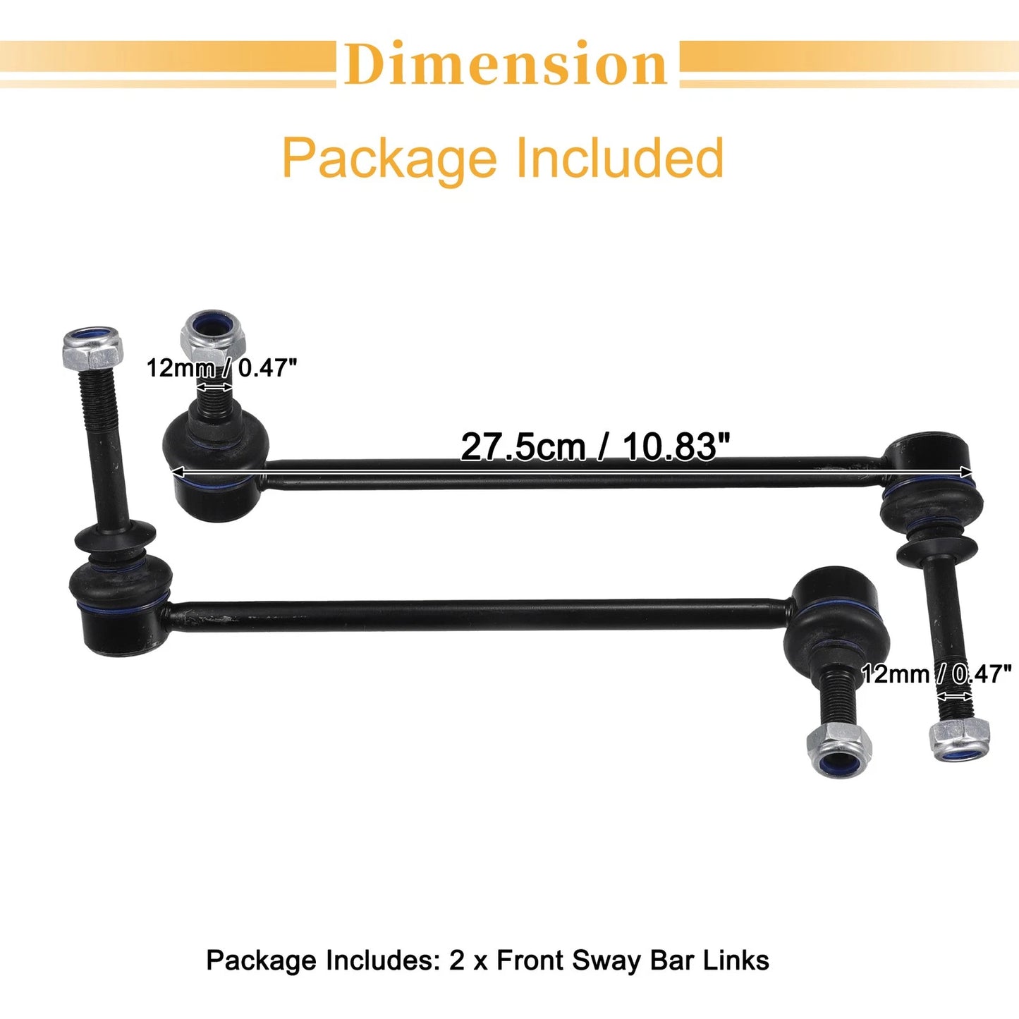 2 x Front Stabiliser Sway Bar Links for BMW X5 (2007-2018)