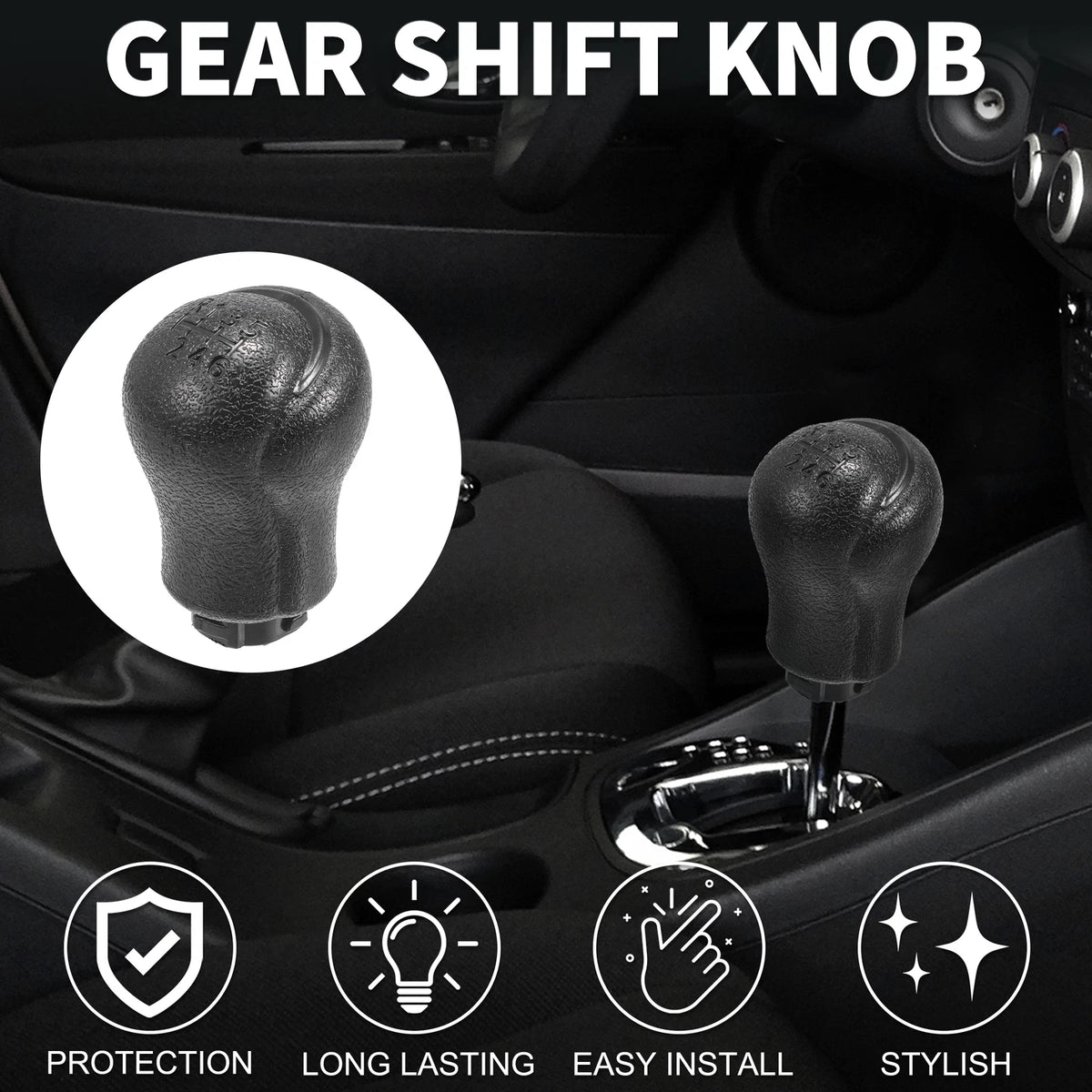 6 Speed Manual Gear Shift Knob for Toyota Hilux (2005-2023)