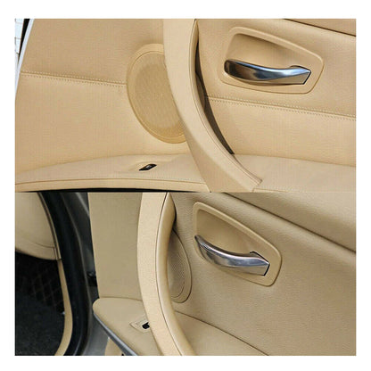 Beige Inner Door Handle Pull Trim & Cover Kit for BMW E90 328i (2007-2013)