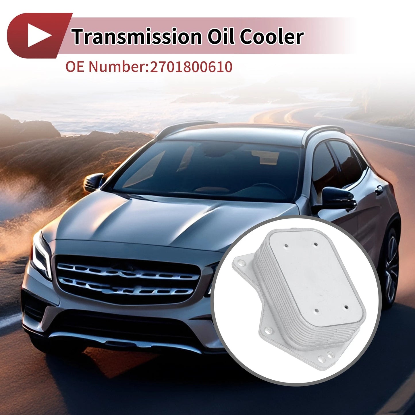 Engine Oil Cooler for MERCEDES-BENZ GLA-CLASS 2013-2019 (2 x Trans Coolers)