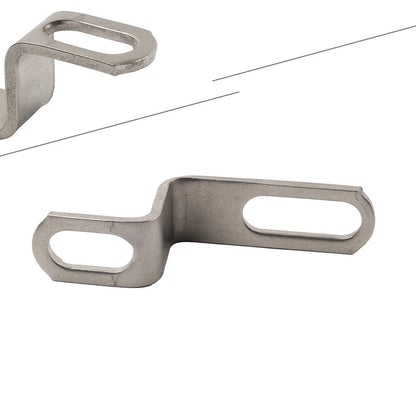 Universal Exhaust Pipe Clamp Bracket for Motorcycle - Long Z-Shaped Mounting