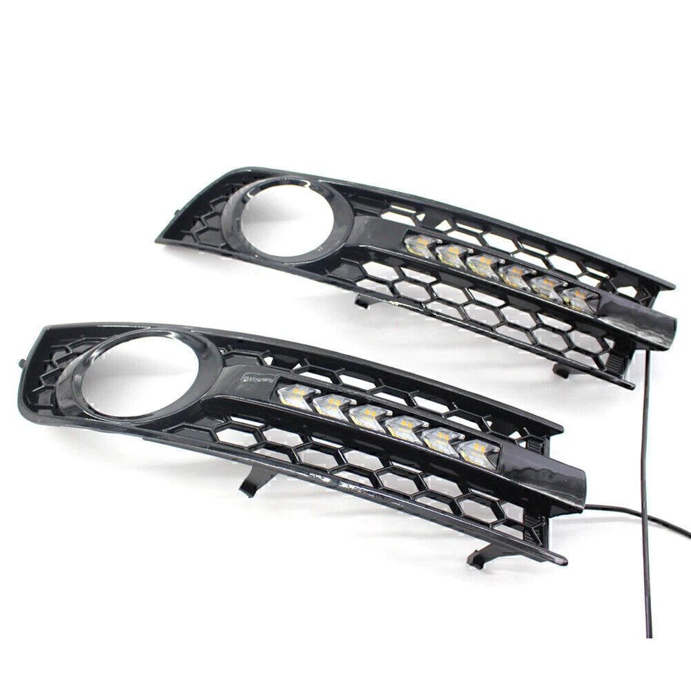 DRL Turn Signal Fog Light Covers for Audi A4 B6 Sedan (2001-2005)