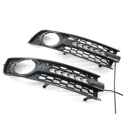 DRL Turn Signal Fog Light Covers for Audi A4 B6 Sedan (2001-2005)