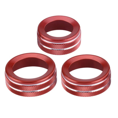 Red A/C Volume Switch Knob Ring Cover for Ford Ranger (2023-2025)