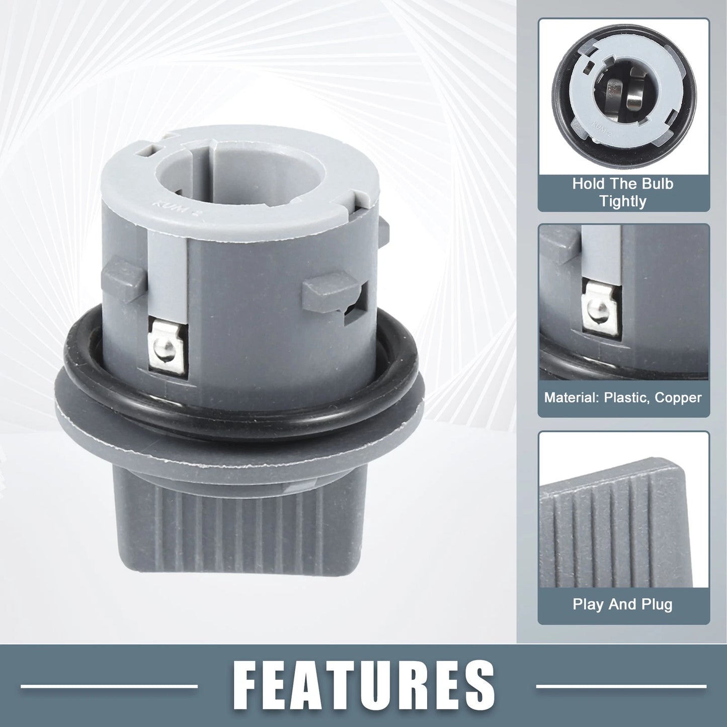 Front Turn Signal Light Bulb Sockets for Kia Sorento (2021-2023)