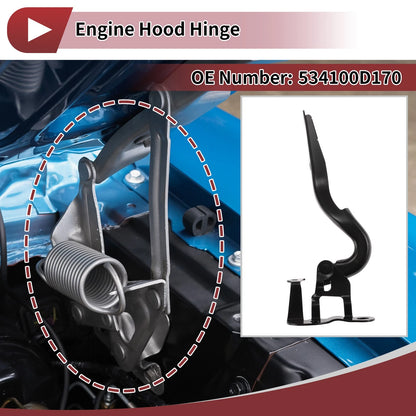 Hood Hinge / 1 x / Right Side Of The Hood for Toyota Vios (2007–2014)