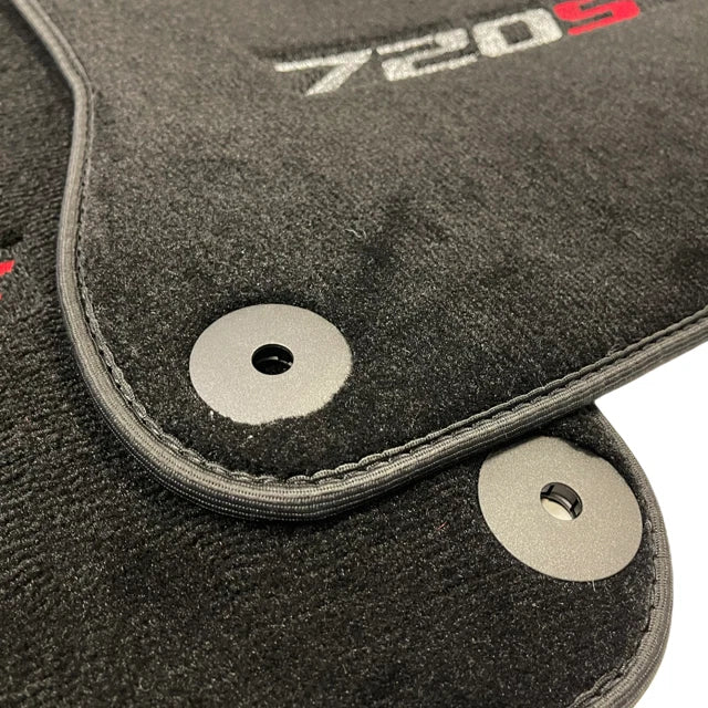 Floor Mats for McLaren 720S 2017-2021 Black Tailored Carpet Set LHD