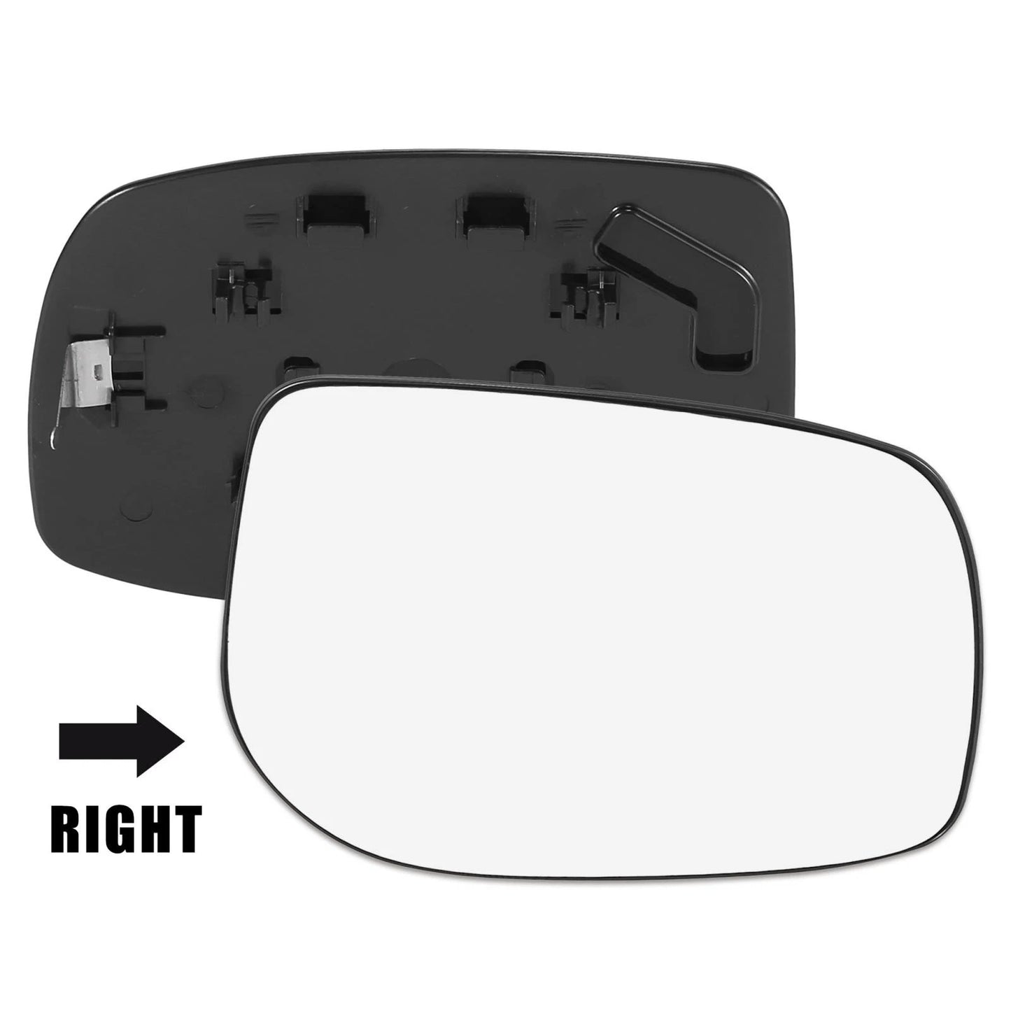 Right Side Mirror Glass with Backing Plate for Toyota (2010-2015)