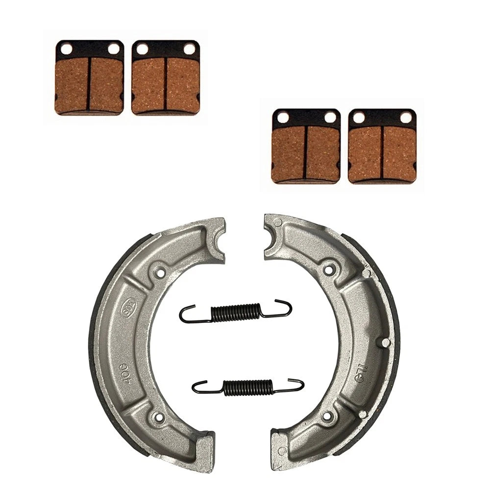 Front Brake Pads & Rear Brake Shoes 2 x for Yamaha Big Bear 400 (2000–2004)