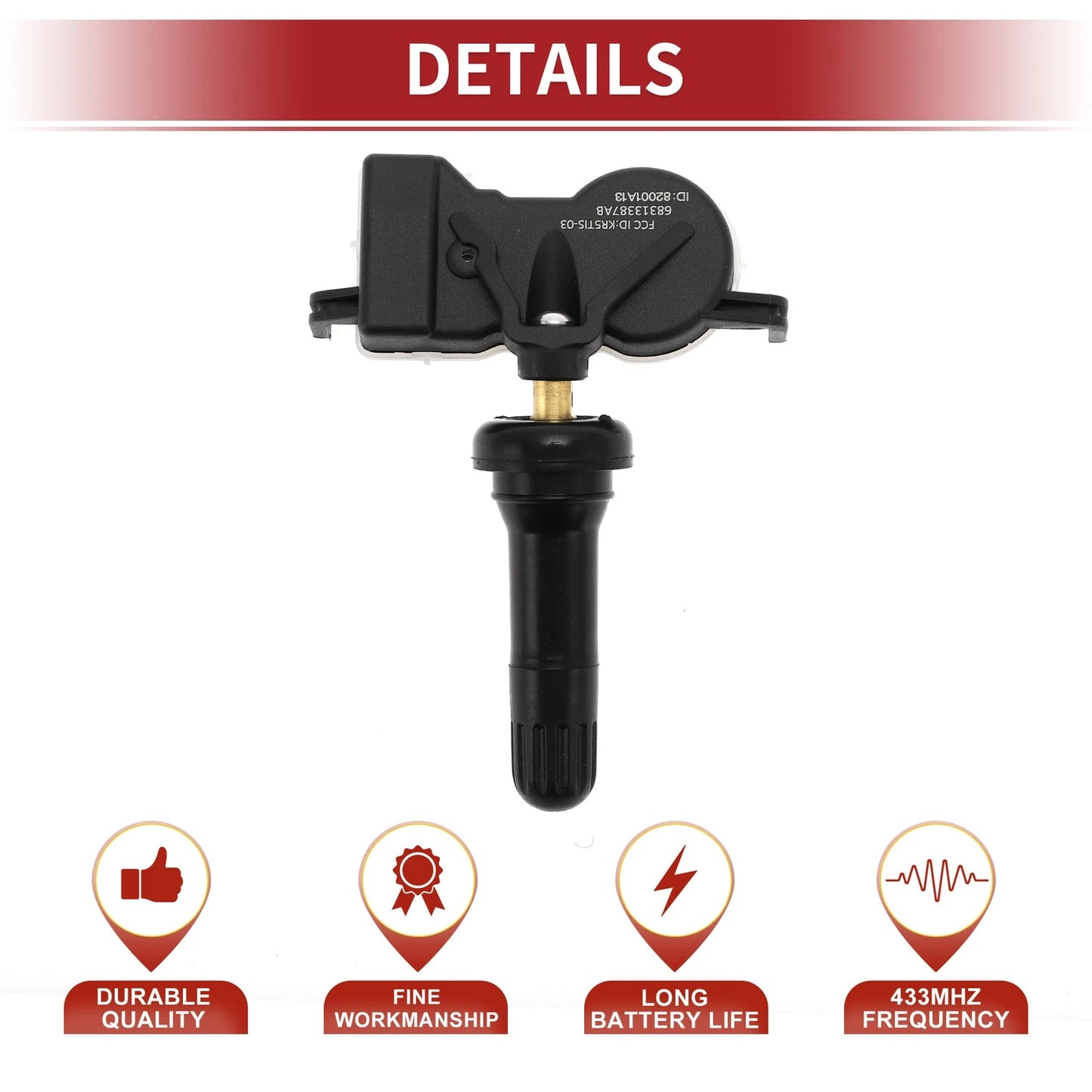 Tire Pressure Sensor TPMS for Jeep Grand Cherokee (2016 - 2019)