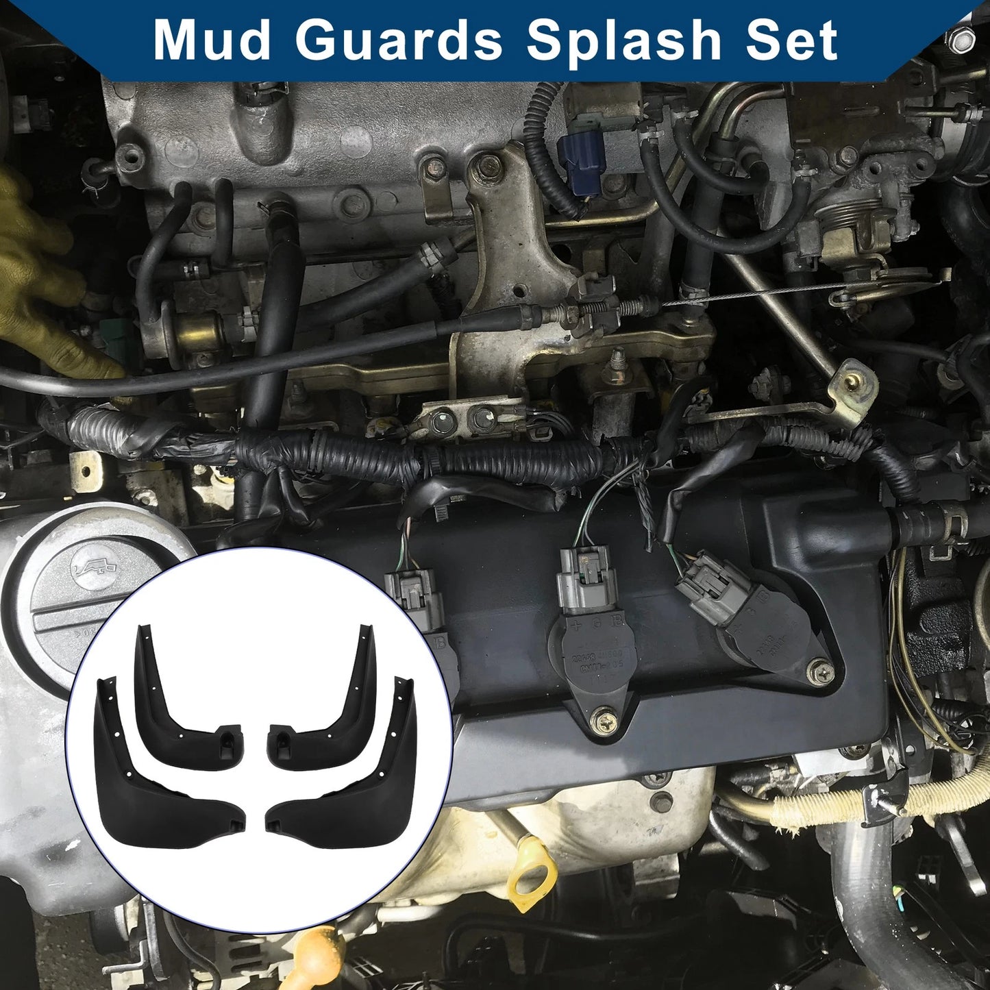 Mud Flaps Splash Guards 1 Set for BMW MINI COUNTRYMAN (2010-2016)