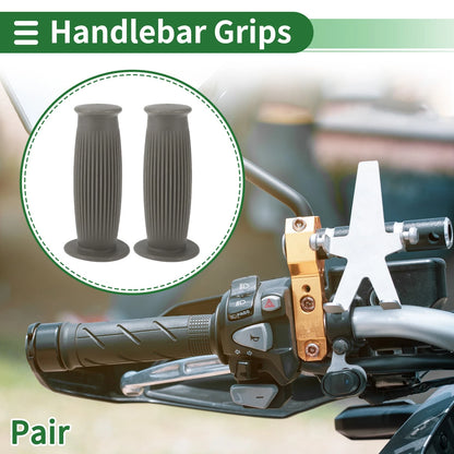 1 x 25mm Hand Grips Cover TPU Dark Gray for Motorcycle