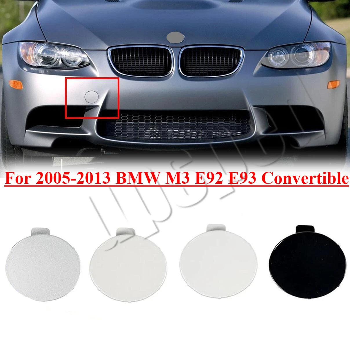 Front Bumper Tow Hook Eye Cover Cap for BMW M3 (2005–2013)