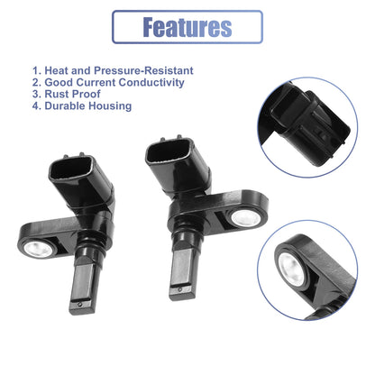 2 x Front Left Right ABS Wheel Speed Sensors for Toyota Tacoma (2005-2015)