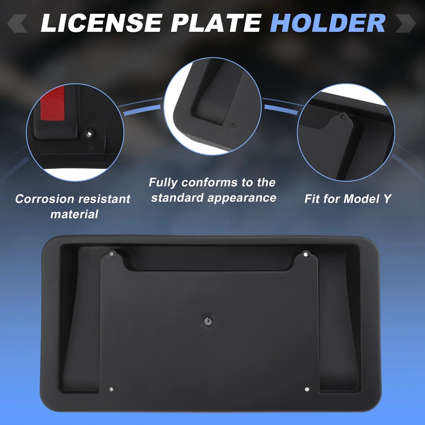 Front License Plate Mount Bracket for Tesla Model Y (2020-2023)