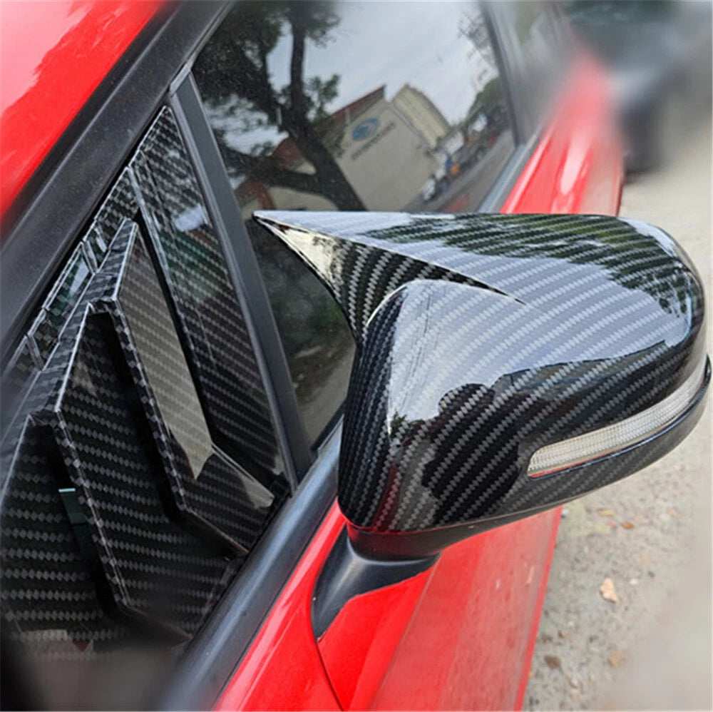 Carbon Fiber Ox Horn Rear View Mirror Cover for Honda Civic (2012-2015)
