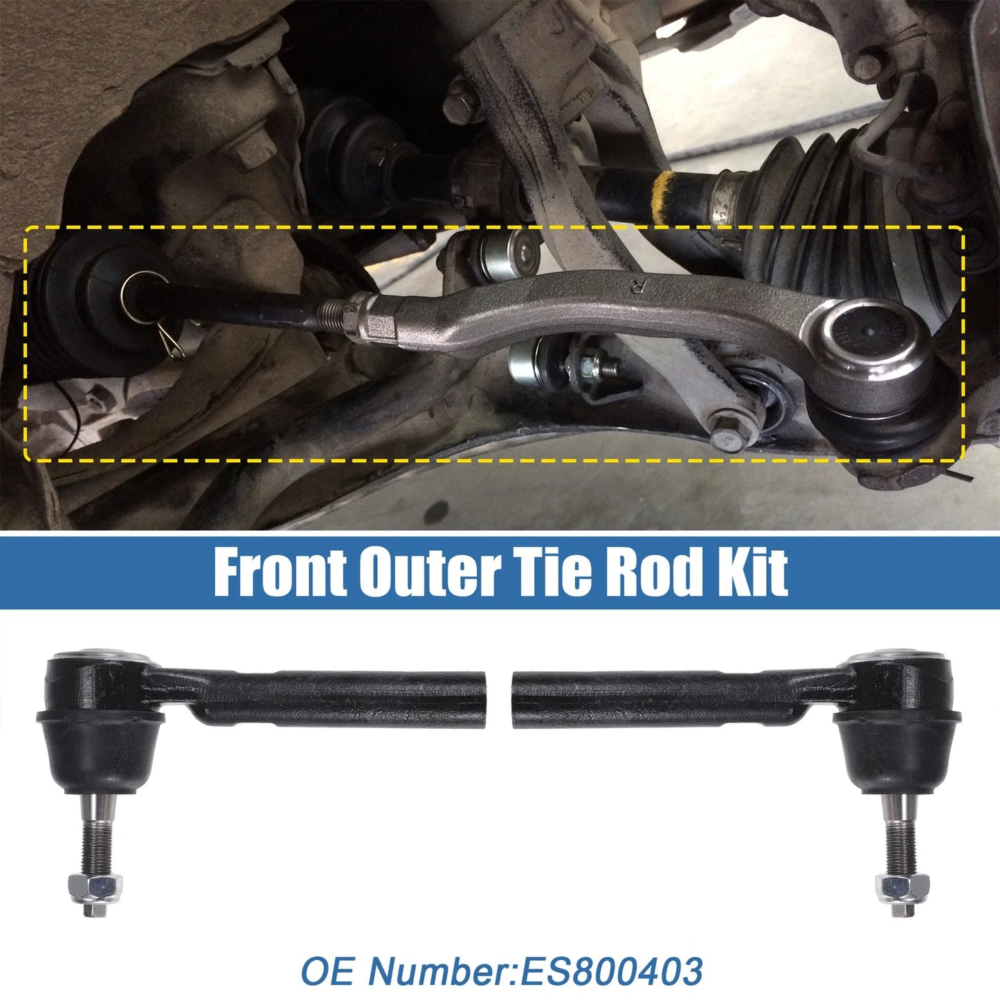 Front Outer Tie Rod End Links for Chrysler Town & Country