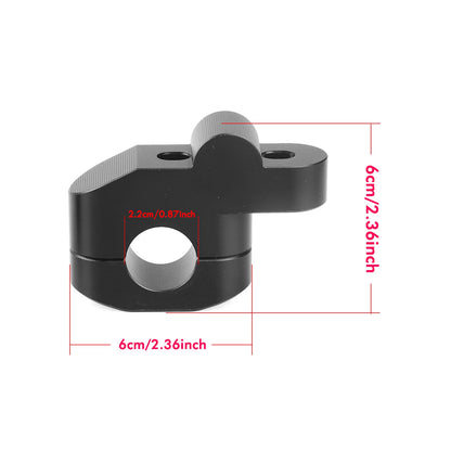 22mm Black Motorcycle Handlebar Riser Kit for Harley, Honda, Yamaha, Suzuki