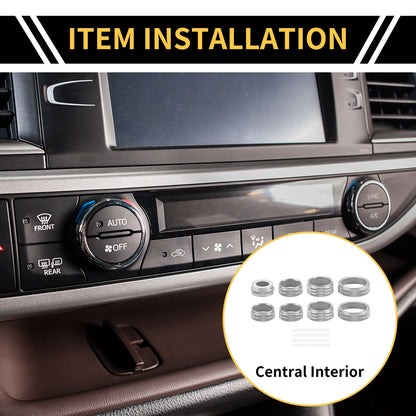 AC Audio 4WD Light Switch Knob Cover Ring for GMC Sierra (2014-2018)