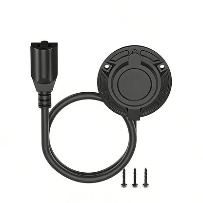 15A 125V Shore Power Receptor Rear Cover with 14AWG Wire for Outdoor RV