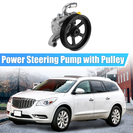 1 Pcs Power Steering Pump with Pulley for Chevy Traverse (2009–2017)