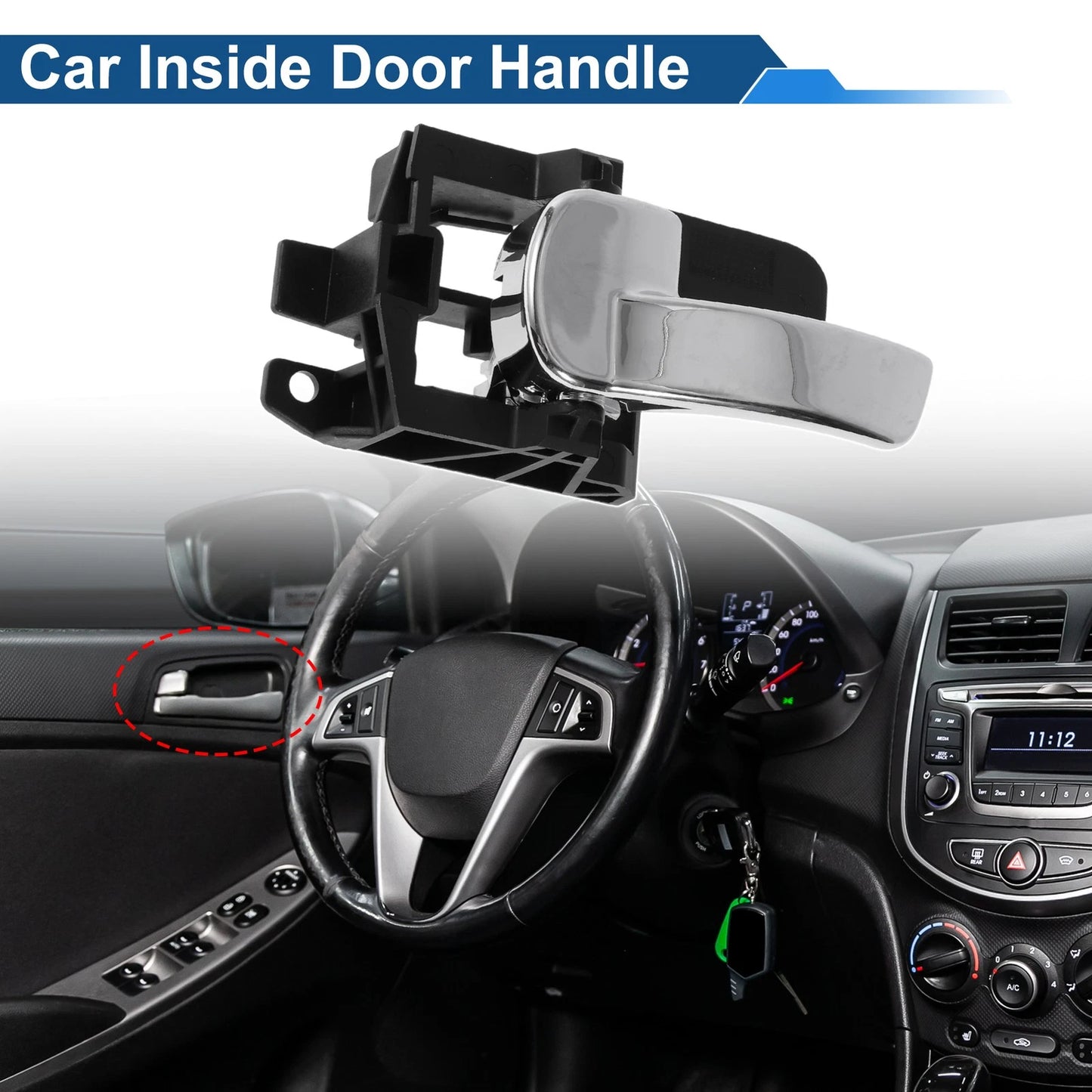 Front Passenger Side Door Handle for Nissan Qashqai (2007-2013)