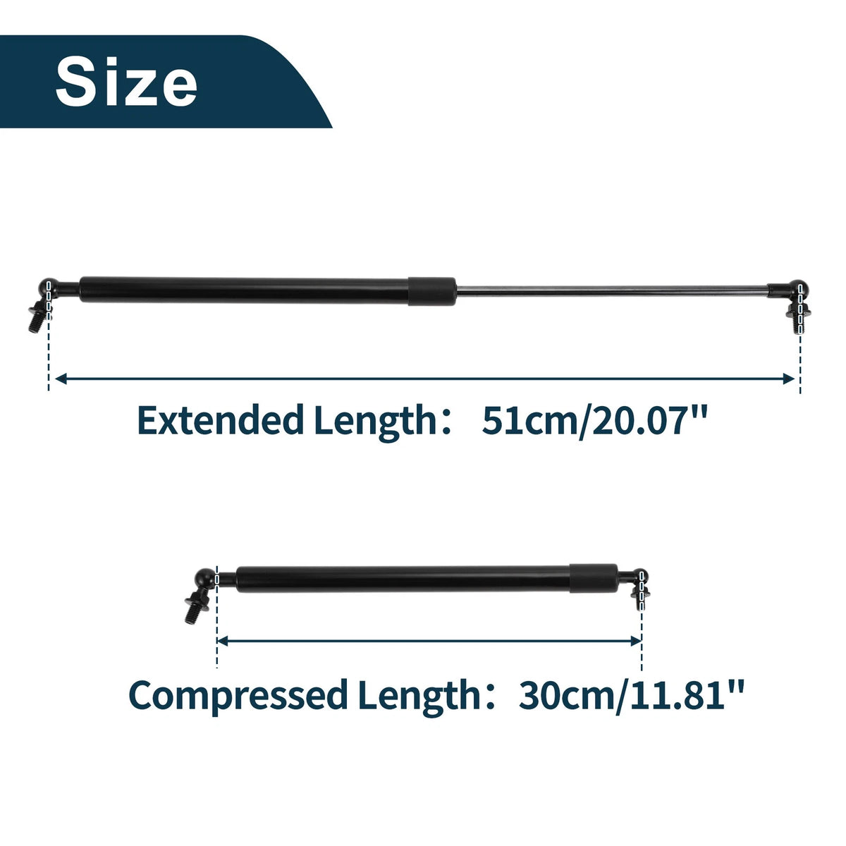 Hood Lift Supports Struts Gas Spring for Mitsubishi Lancer (2008-2017)