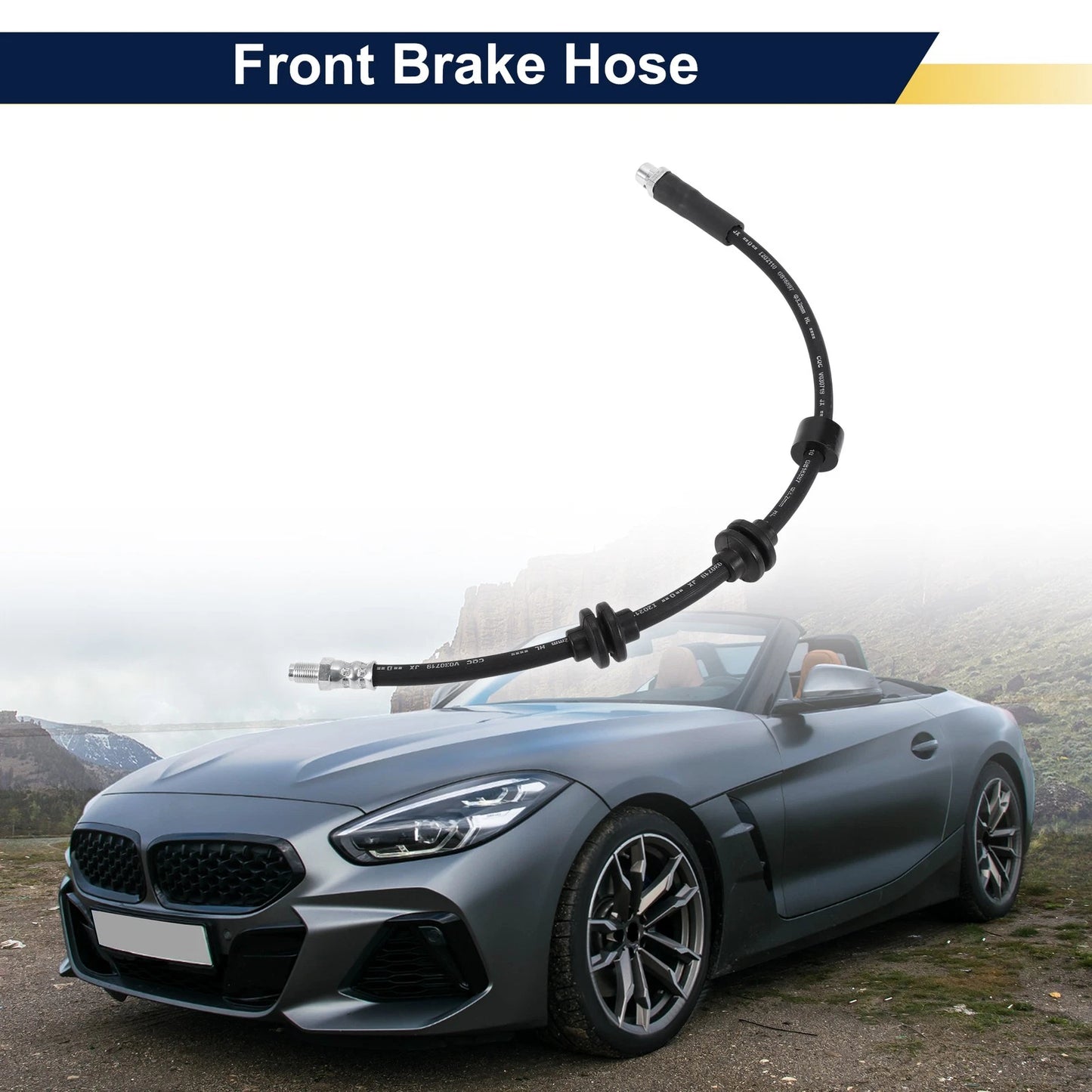 Front Brake Hose for BMW Z4 2006-2016 Hydraulic Hose 2 x 34306771720