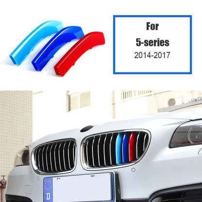 M Color Kidney Grille Insert Trims for BMW 5 Series F10 F11 (2014-2017) Set