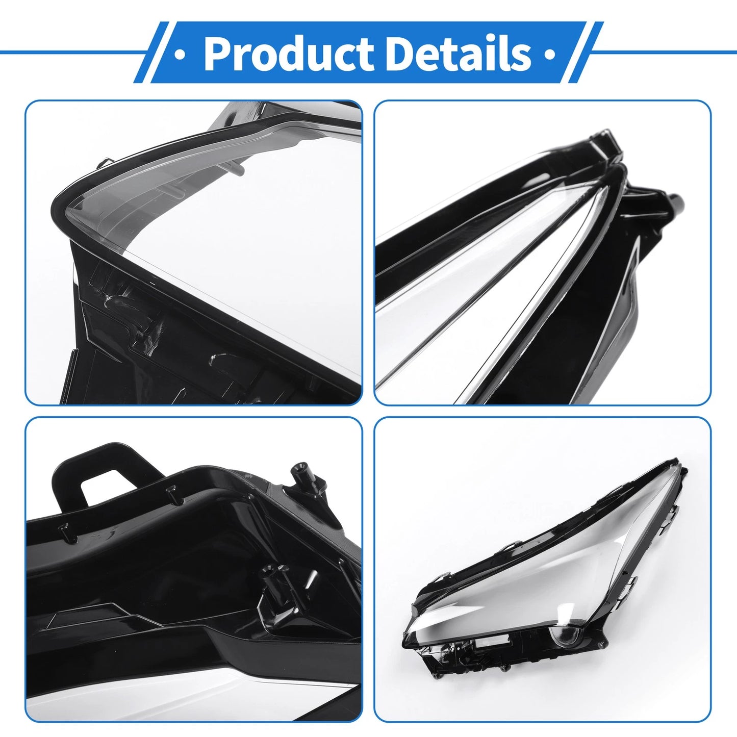 Front Left Headlight Lens Cover for Lexus NX200/NX300h (2014-2020)