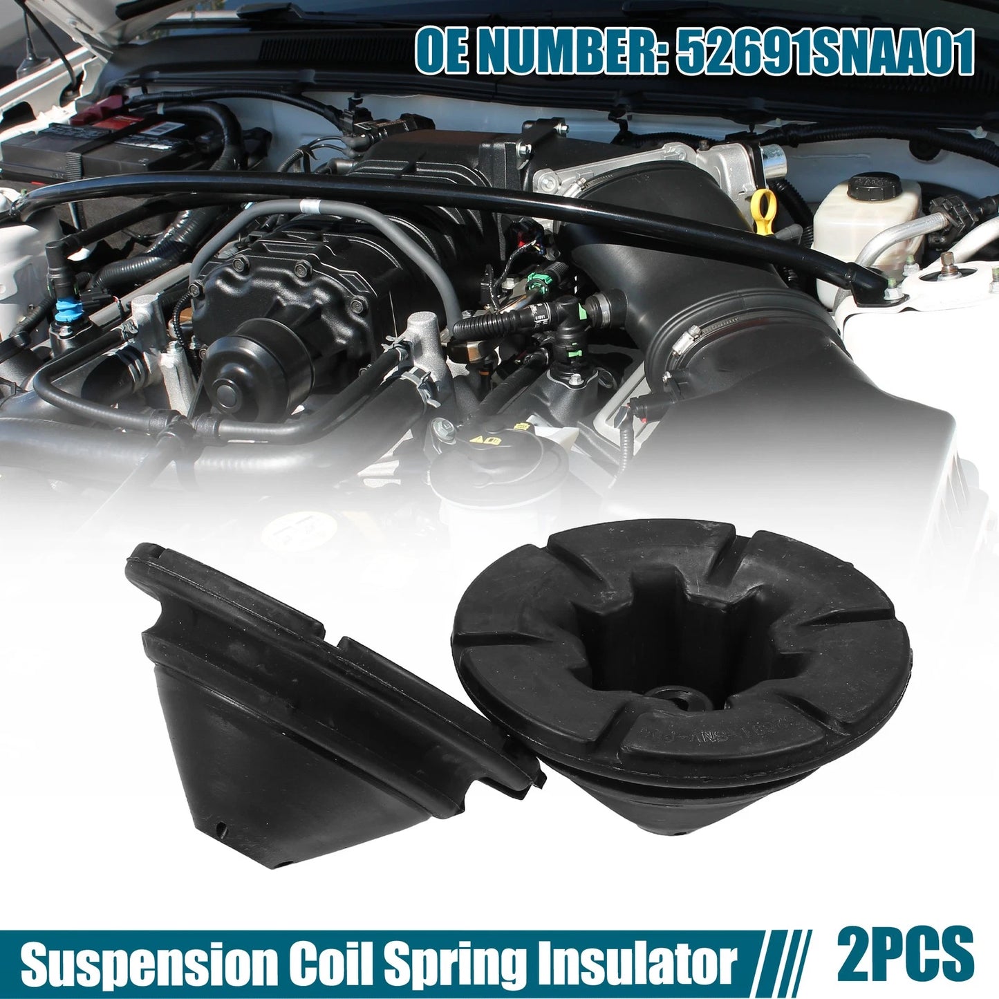 Rear Upper Suspension Coil Spring Insulators for Honda Civic (2006-2011)