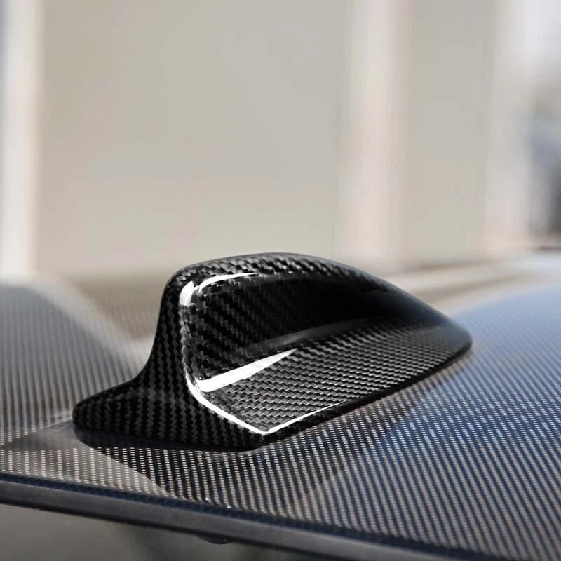 Carbon Fiber Roof Radio Antenna Cover Trim fit For BMW 320i 325i 330i 1998-2005