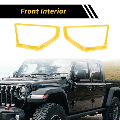 A Pillar Speaker Cover Trim for Jeep Wrangler JL JLU (2018-2024) Yellow