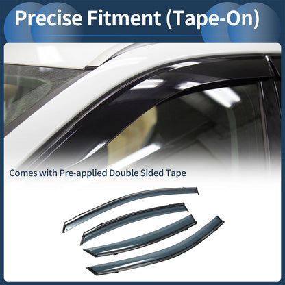 Window Deflectors  Side Vent Visors for Kia Forte Sedan (2019-2024)