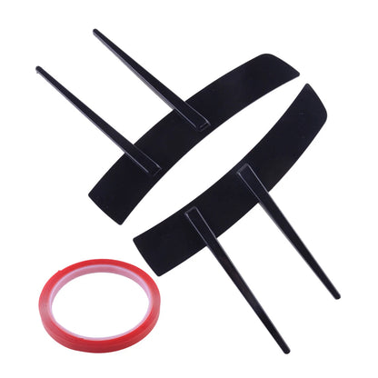 Black Front Side Fender Wing Air Vent Cover Trim for Universal Car