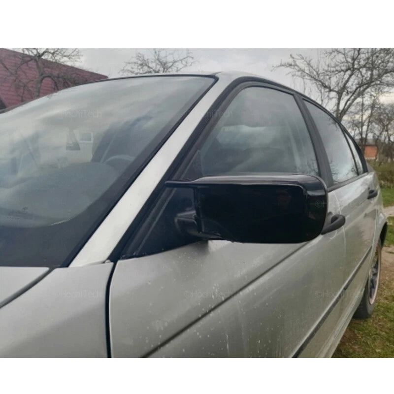 Glossy Black M4 Style Rearview Mirror Covers for BMW E46 E39 3 Series (1998-2005)