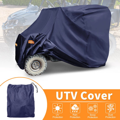 Waterproof UTV Cover for Honda Pioneer 1000 Navy Blue 210D-PU 119.29" (2016-2023)