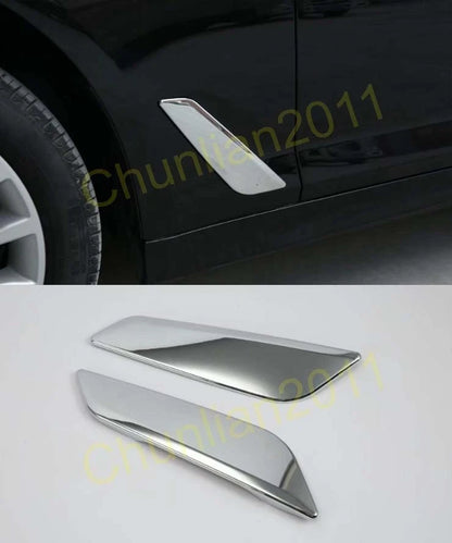 Chrome Side Wing Fender Air Vent Outlet Cover Trim for BMW 5 Series (2017-2020)