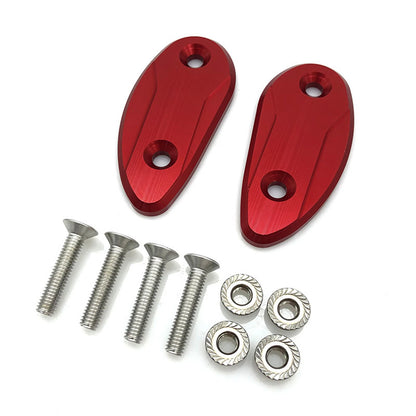 Rear Mirror Block Off Base Plates for Honda CBR1000RR (2020-2023) Red