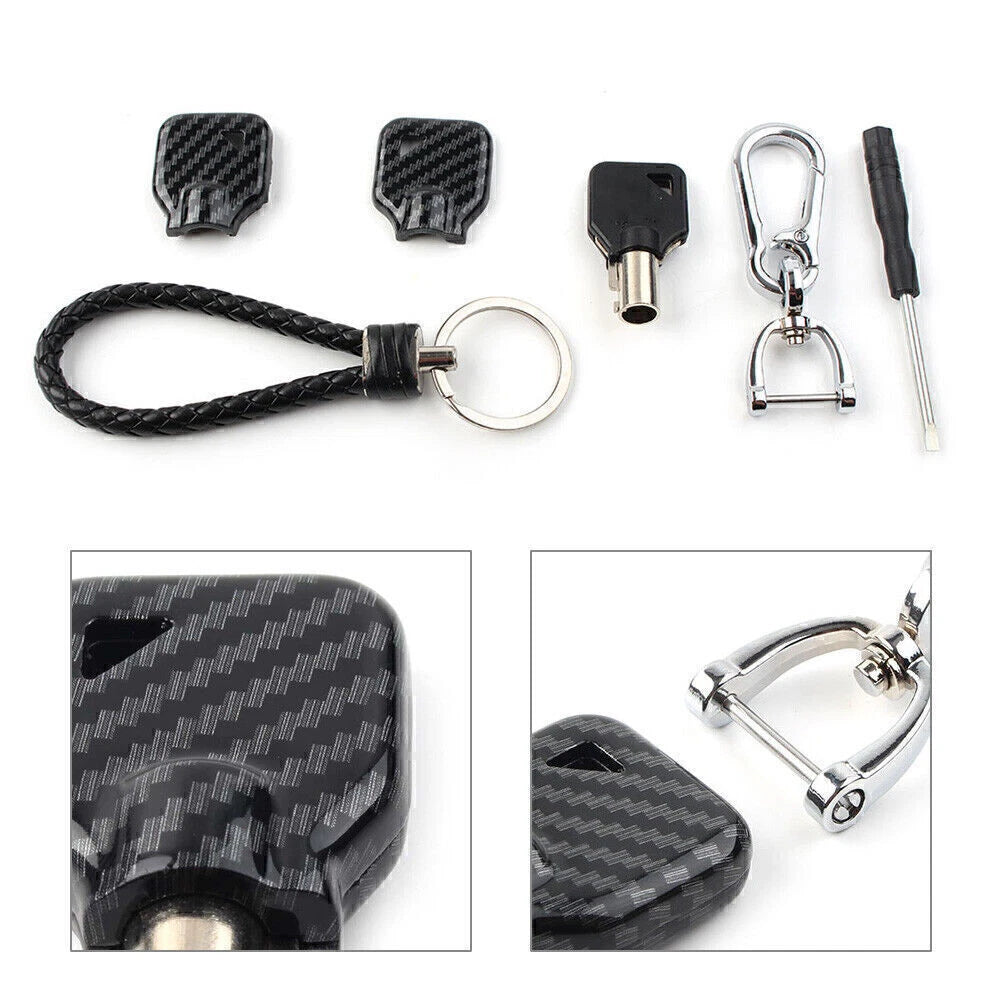 Uncut Blade Blank Key Cover Kit for Harley Touring Street Glide Road