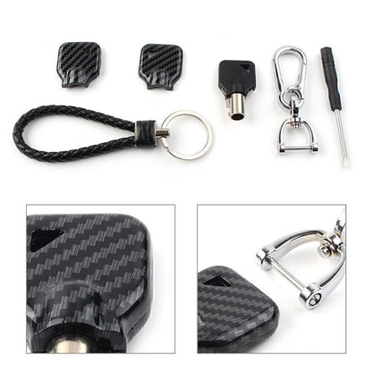 Uncut Blade Blank Key Cover Kit for Harley Touring Street Glide Road